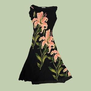 🌥️vintage Jessica floral midi dress